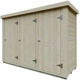 Kiehn-Holz Gartenschrank KH-TS 28-001 Natur Unbehandelt 231 cm x 85 cm