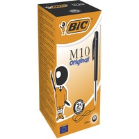 BIC M10 Clic Schwarz Clip-on-Einziehkugelschreiber