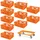 BRB-Lagertechnik Transportroller 10 Eurobehälter 600x400x240 mm orange