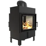 Kamineinsatz aus Stahl KRATKI Lucy Tunnel 12 kW Ø 200 mit Türfeder