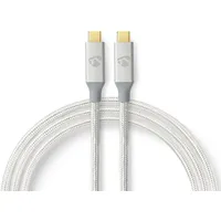 Nedis USB-C 1 m Silber