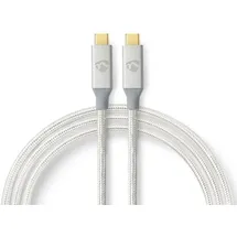 Nedis USB-C 1 m Silber