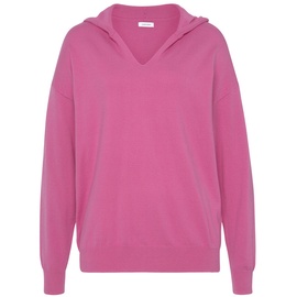 LASCANA Strickpullover »-Kapuzensweatshirt«, aus weicher Viskosemischung, Loungewear, pink
