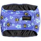 Glenndarcy Männlicher Hundewindeln - Urininkontinenz - (Large Band & 2 Washable Pads, Buzzy Bee)
