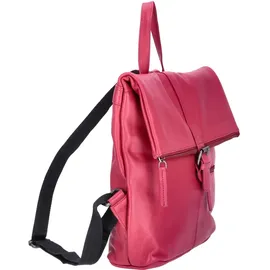 The Skandinavian Brand Damen Leder Rucksack fuchsia
