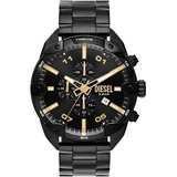 Diesel Watch for Men Spiked Quarz/Chrono Uhrwerk 49 mm Gehäusegröße mit einem Edelstahlarmband DZ4644