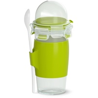 Emsa Clip&Go rund 450ml Yoghurt Mug Aufbewahrungsbehälter grün