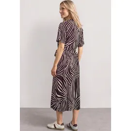 STREET ONE Druckkleid Midi Rot 38