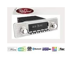 RETROSOUND "MOTOR-6" DAB+ Komplett-Set "Silver" mit Zubehör