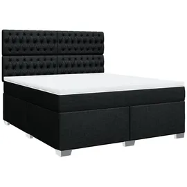 vidaXL Boxspringbett 180 x 200 cm Schwarz