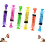 Tablettengeber für Katzen, 6 Farben Tabletteneingeber Katze, Entwurmung Katze und Wurmkur Katze Tabletten, Schluckhilfe Tabletten für Medikamentengabe, 5 ml Kapazität für Hunde und Katzen, Hygienische