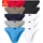H.I.S. Herren Minislip blau/neonblau/silbergrau/khaki/hellrot/schwarz/weiß M-L 10er Pack