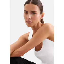 Seidensticker Shirttop Ohne Arm Rundhals Uni Weiß L