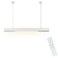 Nettlife LED Pendelleuchte Esstisch Hängelampe Dimmbar mit Fernbedienung, Höhenverstellbar, LED fest integriert, 3000-6500, für Schlafzimmer Wohnzimmer Esszimmer weiß B | 107 cm