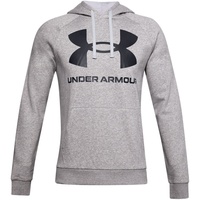 Under Armour Rival Fleece Big Logo Hoodie mod gray light heather black (011-001) M