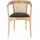 jan kurtz Armlehnstuhl Charles Cane Leder beige