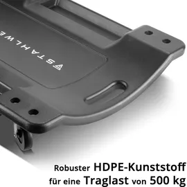 STAHLWERK Rollbrett Kunststoff schwarz 500 kg
