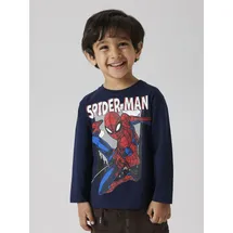 NAME IT Langarmshirt NMMJUICE SPIDER NREG LS TOP NOOS MAR blau 92 EU