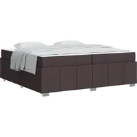 VidaXL Bettrahmen mit Matratze Dunkelbraun 200 x 200 cm