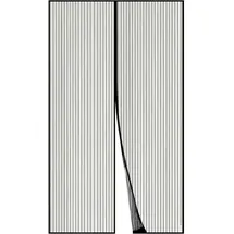 luxuskollektion Fliegengitter Tür Magnetvorhang 150 x 220 cm Schwarz