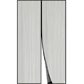 luxuskollektion Fliegengitter Tür Magnetvorhang 150 x 220 cm Schwarz