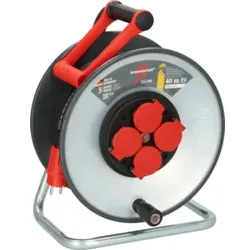 Brennenstuhl Professional SteelCore Kabeltrommel SC 4100 IP44 (40m, Trommelkörper aus Stahlblech, Baustelleneinsatz und ständiger Einsatz im Freien, Made in Germany)
