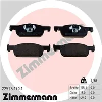 ZIMMERMANN Bremsbelagsatz, Scheibenbremse
