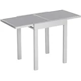 Merxx Balkonausziehtisch 65 x 65 x 75 cm Silber/Grau