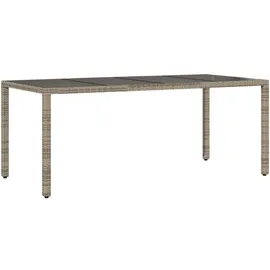 vidaXL Garten-Essgruppe 9-tlg. Grau