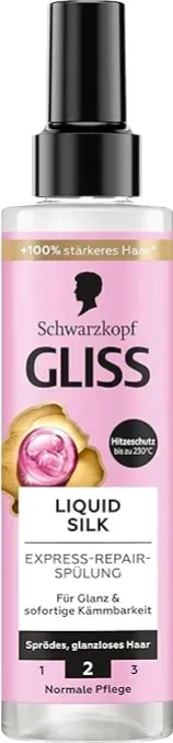 Schwarzkopf GLISS Express Repair Spray Conditioner Flüssige Seide 200ml