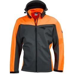 Softshelljacke, anthrazit-orange, XL