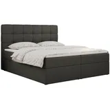 MKS Boxbett, ERNI 160/200 - Dunkelgrau Kunstleder ... H4