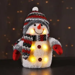 Haushalt International Leuchtender Schneemann mit LED, 24 cm, Weihnachtsdeko