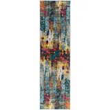 Flair Rugs Läufer FLAIR RUGS "Abstraction", bunt (multi), B:66cm H:10mm L:230cm, Kunstfaser, Teppiche, Läufer, Vintage Design, mehrfarbig, bunt, Teppichläufer