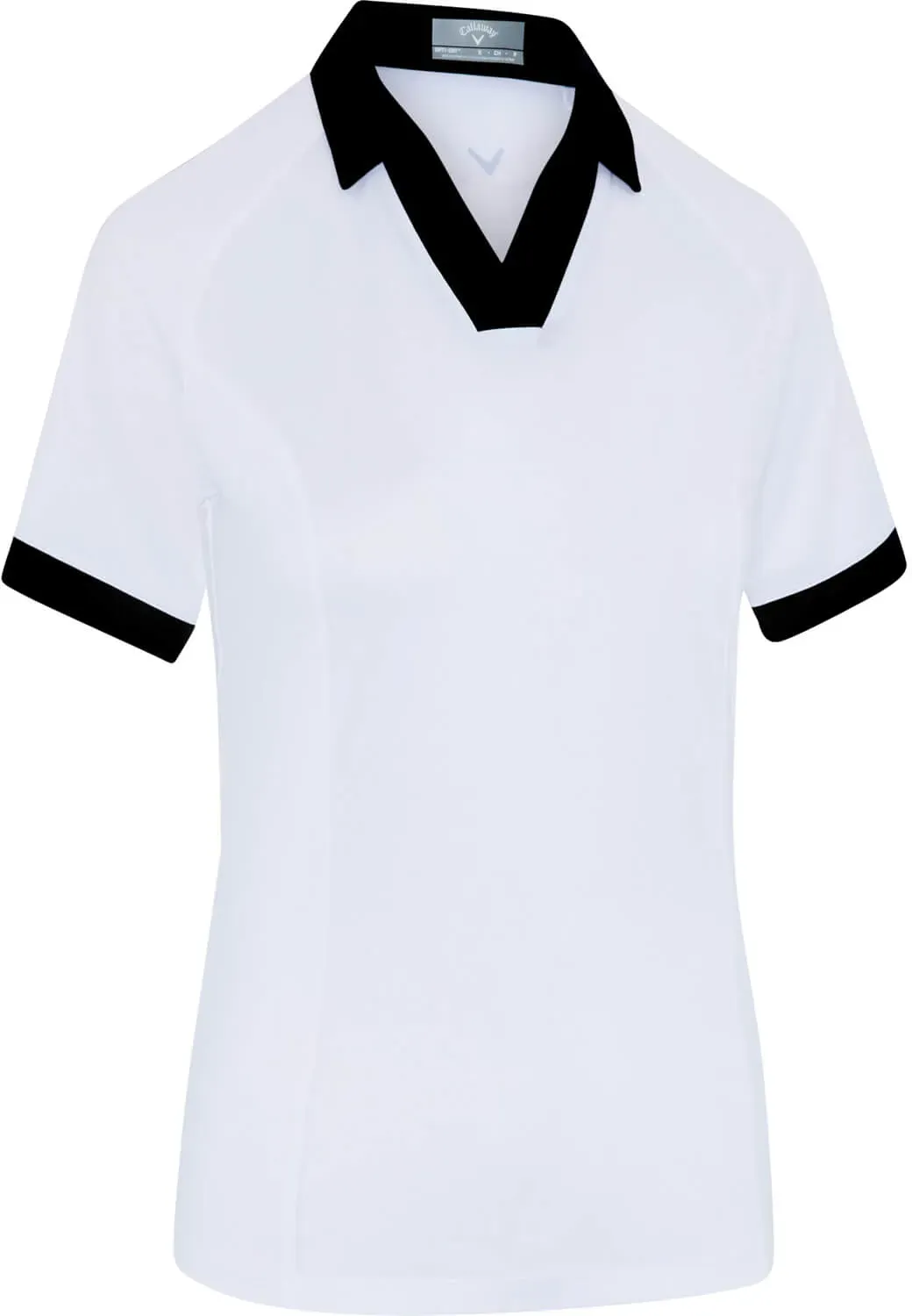 Callaway Polo Colorblock, weiss/schwarz