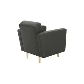 Max Winzer Sessel Jasmin Flachgewebe 75 x 81 x 83 cm Schwarz