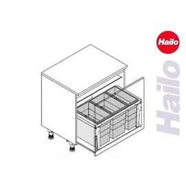 HAILO Triple XL 28 l Grau
