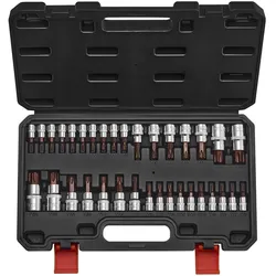 VEVOR Torx Bohrer Steckschlüsselsatz, 34-teilig T6-T70 S2-legierter Stahl