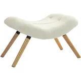 Homcom Sitzhocker, Weiß, Kunststoff, 60.5x38x45 cm, Wohnzimmer, Hocker, Sitzhocker