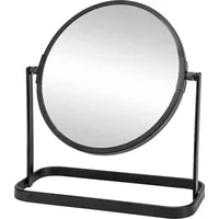 Evenes Kosmetikspiegel, schwarz, Ø 155 mm, 180 x 200