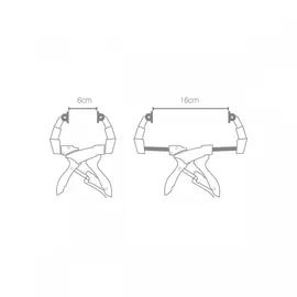 PIHER Spannzange Nylon/Stahl 16 cm schwarz