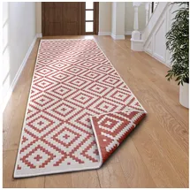 MY HOME Läufer Ronda Wendeteppich, rechteckig, Höhe: 5 mm, Sisal-Optik, Flachgewebe, In- und Outdoor, geometrisches Boho Design beige 80 cm x 250 cm x 5 mm