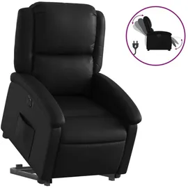 vidaXL Massagesessel mit Aufstehhilfe Kunstleder 144,5 x 82 x 0 cm Schwarz elektrisch
