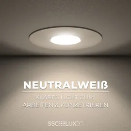 SSC-LUXon YOKU 1 flach schwenkbar rund weiß Aluminium