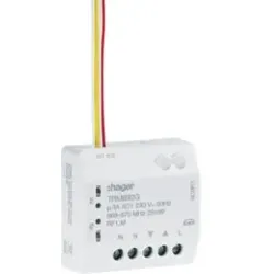 Hager TRM692G Funk UP Jalousieaktor 1fach/Binäreingang 2fach 3A.KNX-Funk Elektronik-Jalousieaktor UP mit Schraub-Liftklemmen für den Einbau hinter