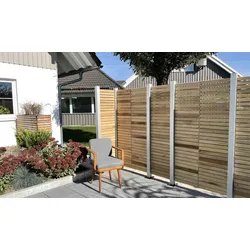 Rhombus Sichtschutzzaun - Rhombuszaun aus Robinie, naturbelassen - zeitloser Holzzaun - Sichtschutz für Garten & Terrasse