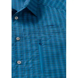 Maier Sports Langarmhemd Blue Check 56