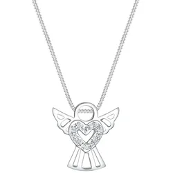 Elli Halskette Engel Herz Kristalle 925 Silber 45 Damen 