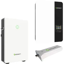 Growatt SPF3500 0% MwSt §12 III UstG ES 3,5kW Off-Grid Wechselrichter mit 6,5 kW...