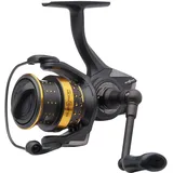 Abu Garcia Superior Spinnrolle, Süßwasserangeln Hecht & Zander, Aluminiumspule, robuste beidhändige 1000S Rolle Größe 5,2:1 Übersetzung Schwarz & Gold